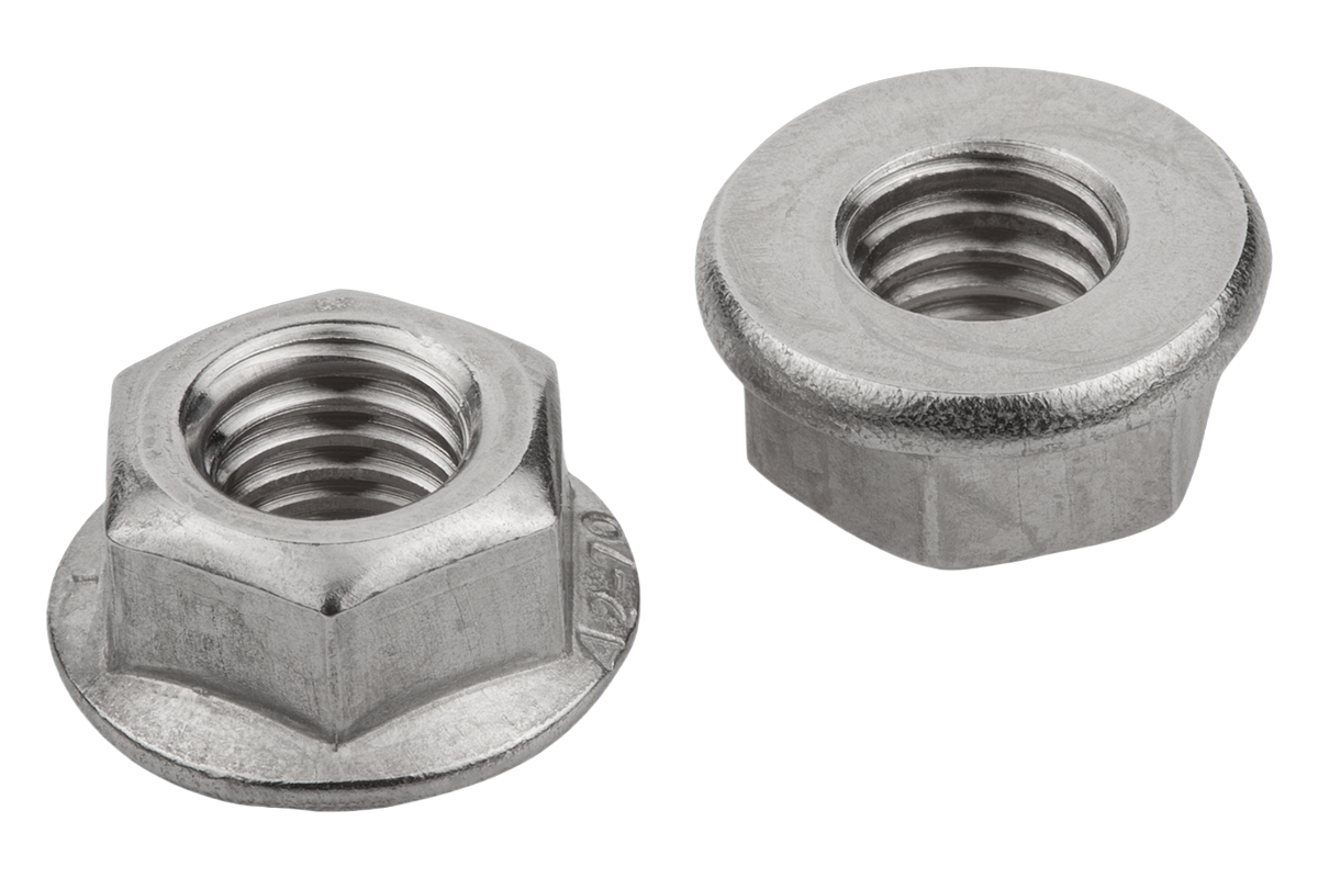 Sechseckmuttern mit Flansch M12, EN 1661 DIN 6923 / GB / T 6177.1